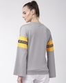 Shop Women's Grey Black Printed Slim Fit Sweatshirt-Design