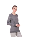 Shop Women's Grey Slim Fit Sweatshirt-Full