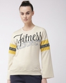 Shop Women's Navy Blue Lightweight Sporty Slim Fit Sweatshirt-Front