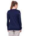 Shop Women's Navy Blue Slim Fit Sweatshirt-Design