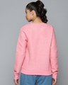 Shop Women's Pink Printed Slim Fit Sweatshirt-Design