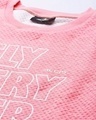 Shop Women's Pink Printed Slim Fit Sweatshirt-Full