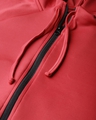 Shop Women's Red Hooded Slim Fit Jacket-Full