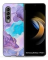 Shop Alcohol ink Marble Premium Glass Case for Samsung Galaxy Z Fold4 5G (Shock Proof, Scratch Resistant)