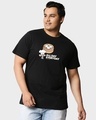Shop All Day Momos (TJL) Half Sleeve Plus Size T-Shirt-Front
