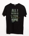 Shop All I Need Is Bult Half Sleeve T-Shirt-Front