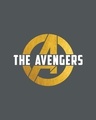 Shop All The Avengers Half Sleeve T-Shirt (AVL) (GOLD PRINT)