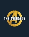 Shop All The Avengers Half Sleeve T-Shirt (AVL) (GOLD PRINT)