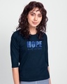 Shop All We Have Women's Round Neck 3/4 Sleeve T-shirt-Front