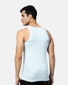 Shop Fresco Slim Fit Cotton Vest   Ice Melt Blue-Full