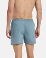 Shop Pack of 3 Men's Blue & Grey Cotton Boxers-Design