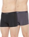 Shop Pack of 2 Men's Rico Solid Organic Cotton Trunk-Front