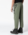 Shop Alpha Green Diagonal Pocket Jogger-Full