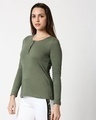 Shop Alpha Green Full Sleeve Henley T-Shirt-Design