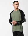 Shop Alpha Green Full Sleeve Raglan T-Shirt-Design