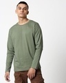 Shop Alpha Green Full Sleeve T-Shirt-Front