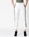 Shop Alpha Green High Waist Color Block Jogger-Front