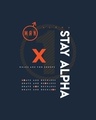 Shop Men's Navy Alpha Typography T-shirt