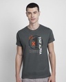 Shop Alpha Half Sleeve T-shirt Nimbus Grey-Front