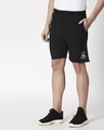 Shop Black Taffeta Shorts-Design