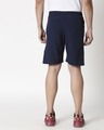 Shop Navy Taffeta Shorts-Full