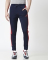 Shop Men's Navy Track Pants-Design