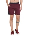 Shop Men's Maroon Basic Regular Fit Shorts-Front