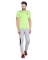 Shop Men's Self Design  Round Neck D.Grey T Shirt