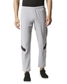 Shop Printed Men Light Grey Track Pants-Front