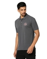 Shop Printed Men Round Neck Dark Grey  T Shirt-Design