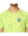 Shop Printed Men Round Neck Green T Shirt