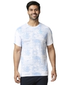 Shop Printed Men Round Neck White T Shirt-Front