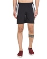 Shop Solid Men Black Basic Shorts-Front