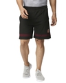 Shop Solid Men Black Regular Shorts-Front