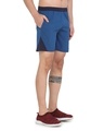 Shop Men's Blue Basic Regular Fit Shorts-Full