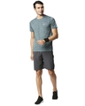 Shop Solid Men Dark Grey Regular Shorts