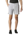 Shop Solid Men Light Grey Regular Shorts-Front