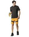 Shop Solid Men Mustard Regular Shorts