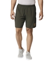 Shop Solid Men Olive  Regular Shorts-Front