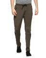 Shop Men's Olive Solid Regular Fit Track Pants-Front