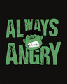 Shop Always Angry Half Sleeve T-Shirt (AVL)