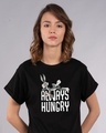 Shop Always Hungry Bugs Boyfriend T-Shirt (LTL)-Front