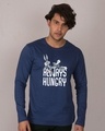 Shop Always Hungry Bugs Full Sleeve T-Shirt (LTL)-Front