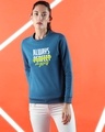 Shop Always Myself Fleece Sweatshirt AW19 Digital Teal-Front