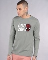 Shop Amazing Spidey Full Sleeve T-Shirt (SML)-Front