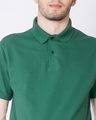 Shop Amazon Green Pique Polo T-Shirt