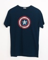 Shop America Shield Half Sleeve T-Shirt (AVL)-Front