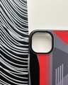 Shop AMG Red Gray Bumper Case For Apple iPhone 12-Full