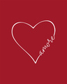 Shop Amore Heart Boyfriend T-Shirt-Full