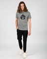 Shop Anarchy Logo Half Sleeve T-Shirt-Full